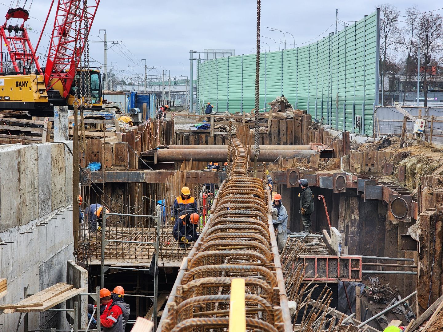 раменское, строительство, подземный пешеходный переход в удельной,
