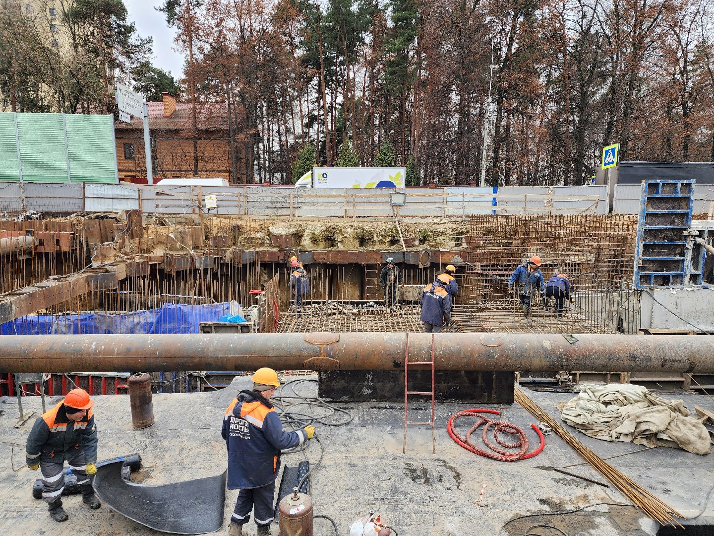 раменское, строительство, подземный пешеходный переход в удельной,