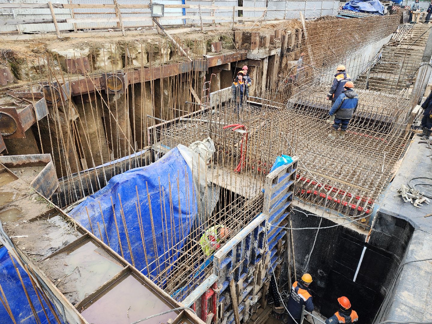 раменское, строительство, подземный пешеходный переход в удельной,