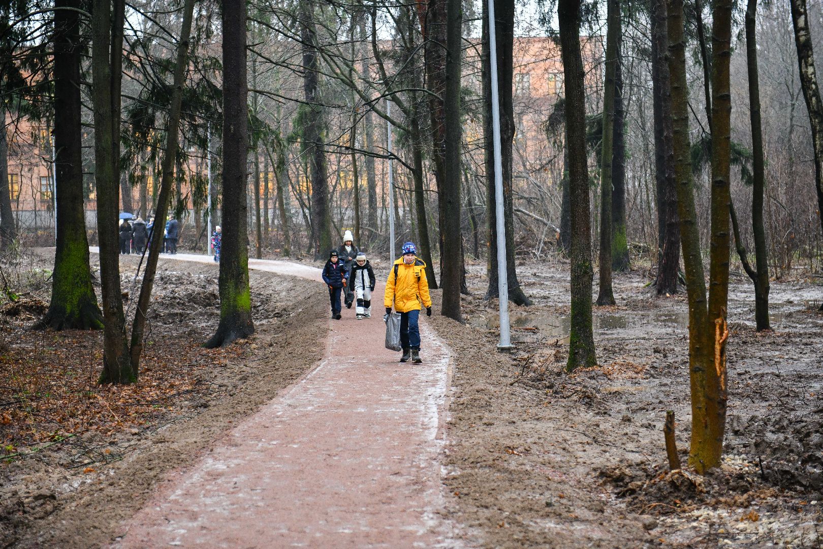 тропа, благоустройство, школа,