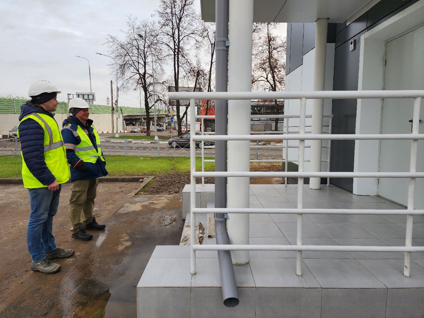 раменское, строительство, транспорт, пункт управления обеспечением транспортной безопасности на путепроводе быково,