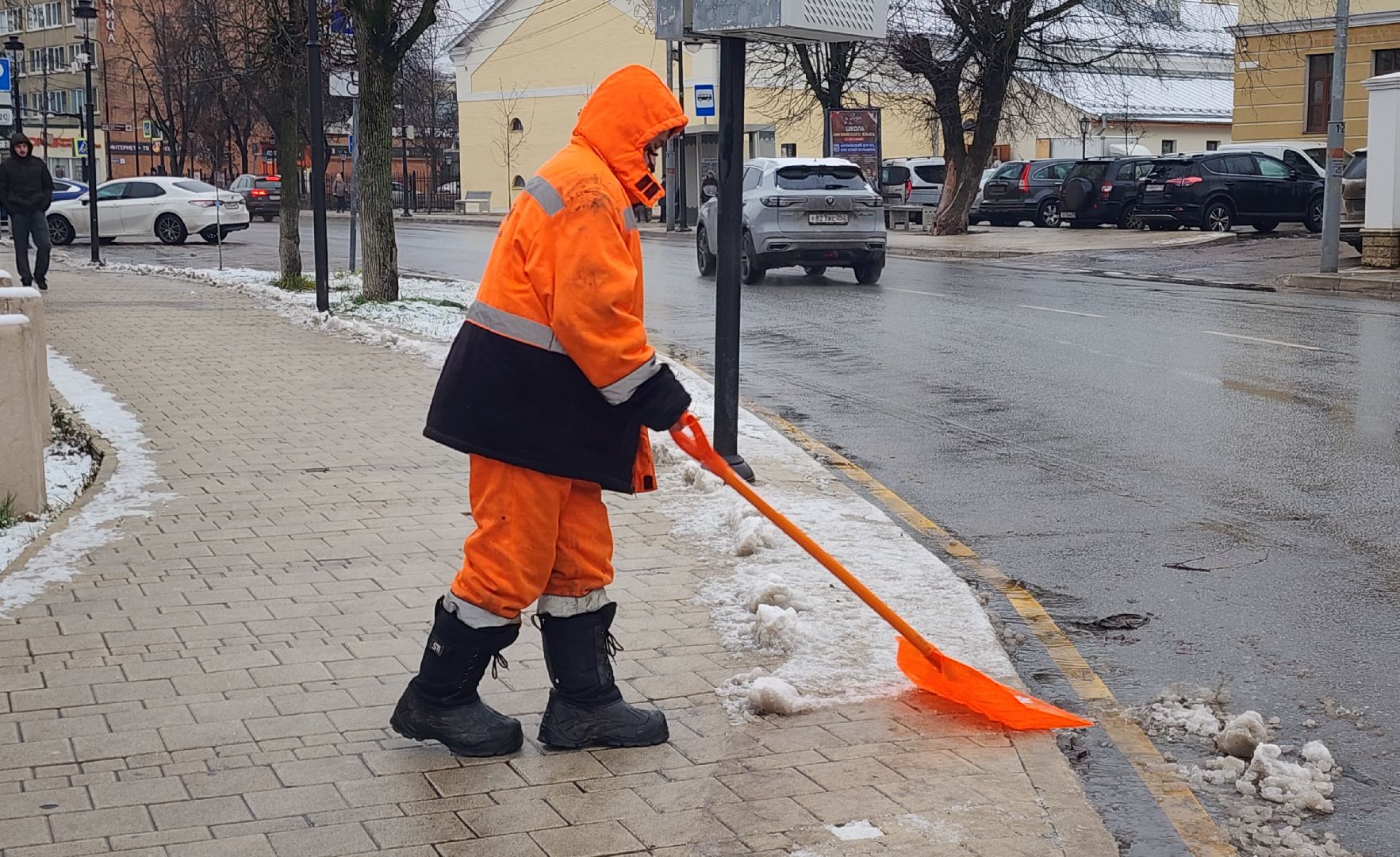 Уборка снега , Благоустройство, снегоуборочная кампания, Звенигород,
