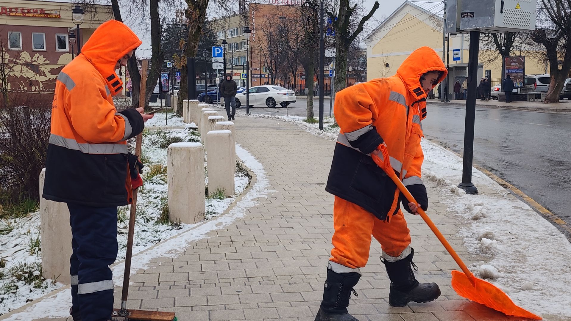 Уборка снега , Благоустройство, снегоуборочная кампания, Звенигород,