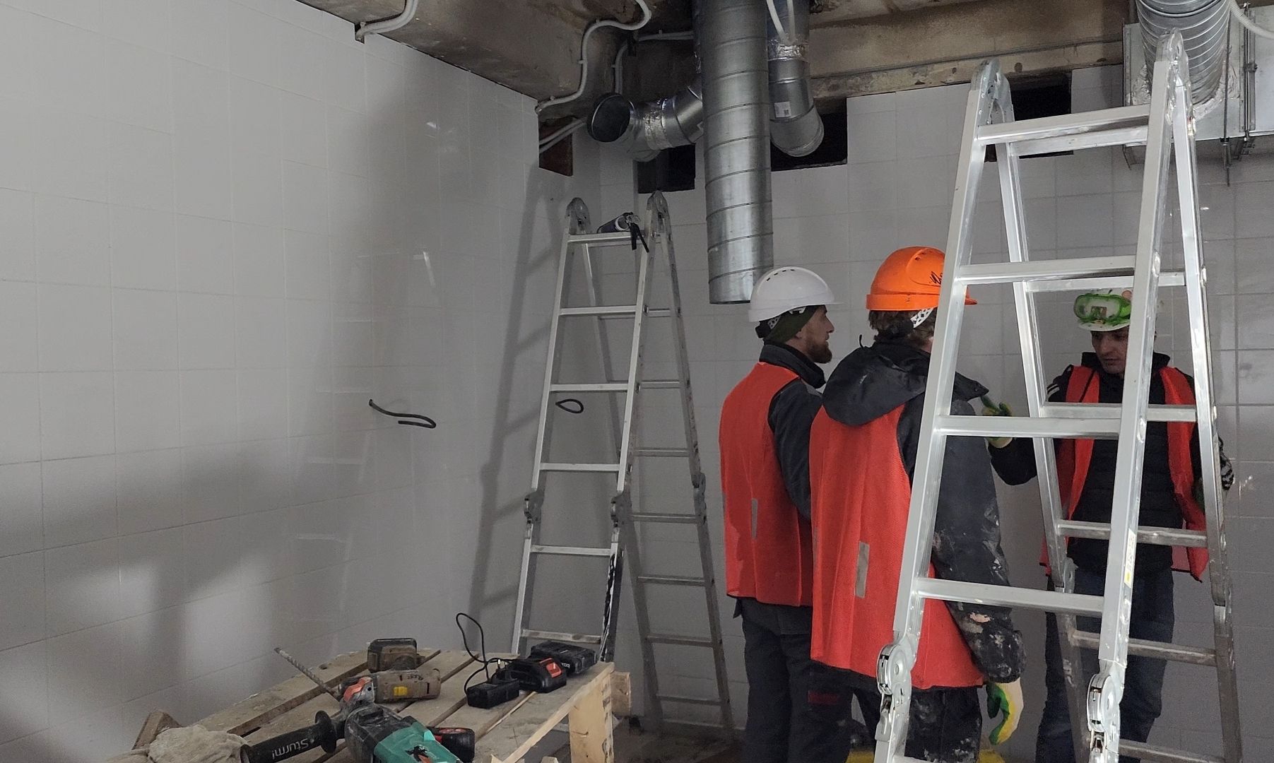 стройка, ремонт, колледж,