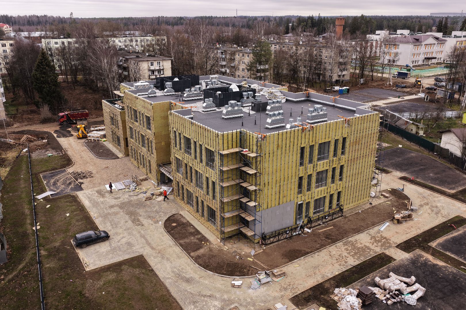 видео с коптера, детский сад солнечногорск, детский сад в поварово,