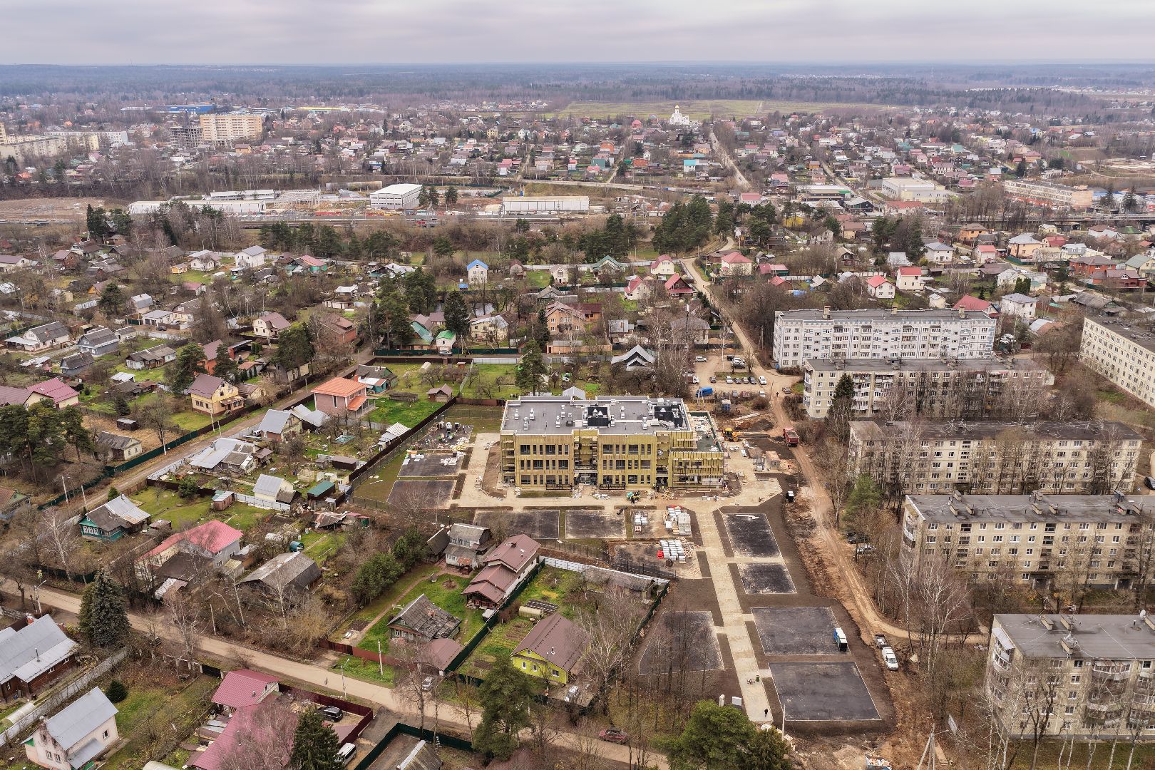 видео с коптера, детский сад солнечногорск, детский сад в поварово,