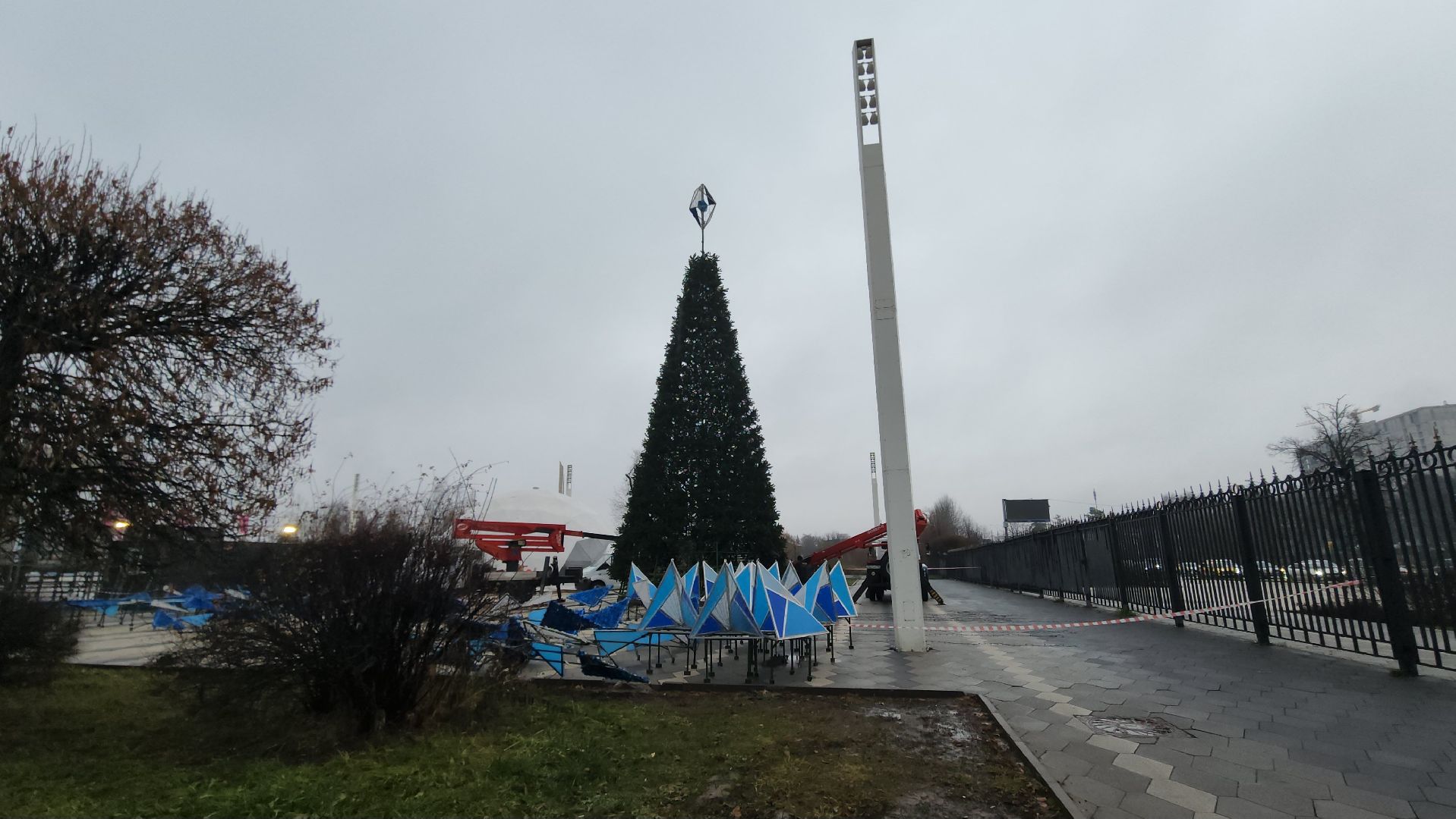 мытищи, установка елки,