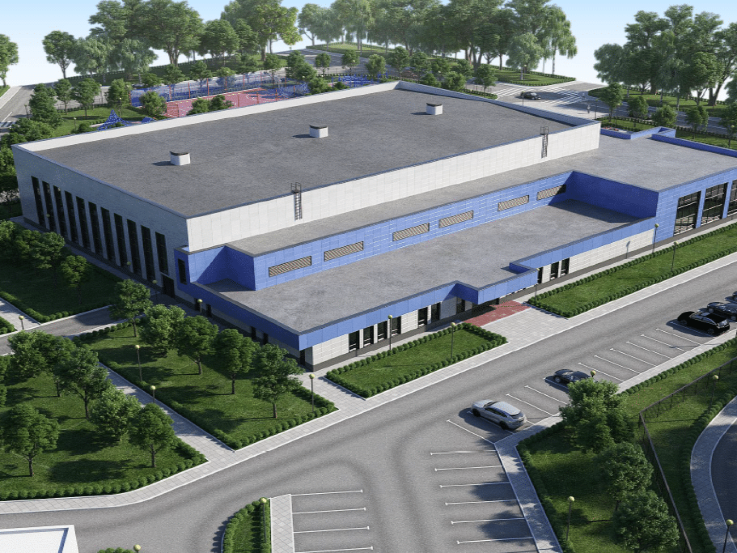 кашира, строительство, фок, ледовая арена, земляные работы, экскаватор,