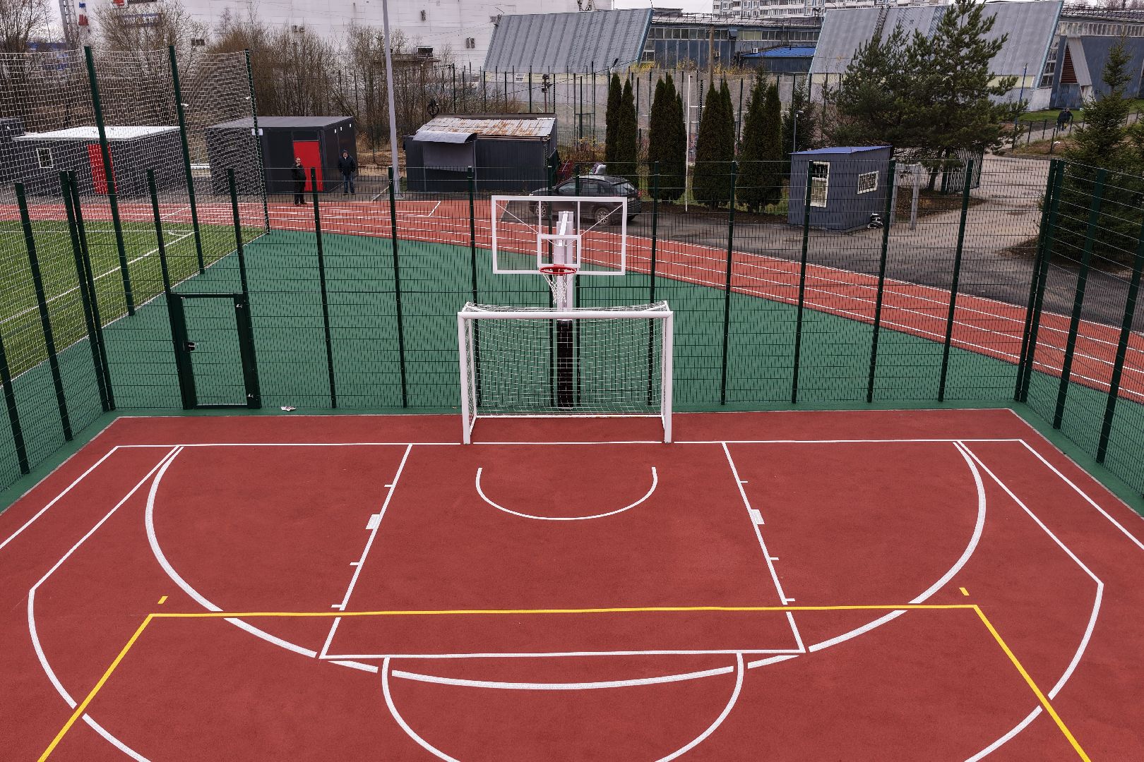 видео с коптера, стадион авангард, спорт в солнечногорске,