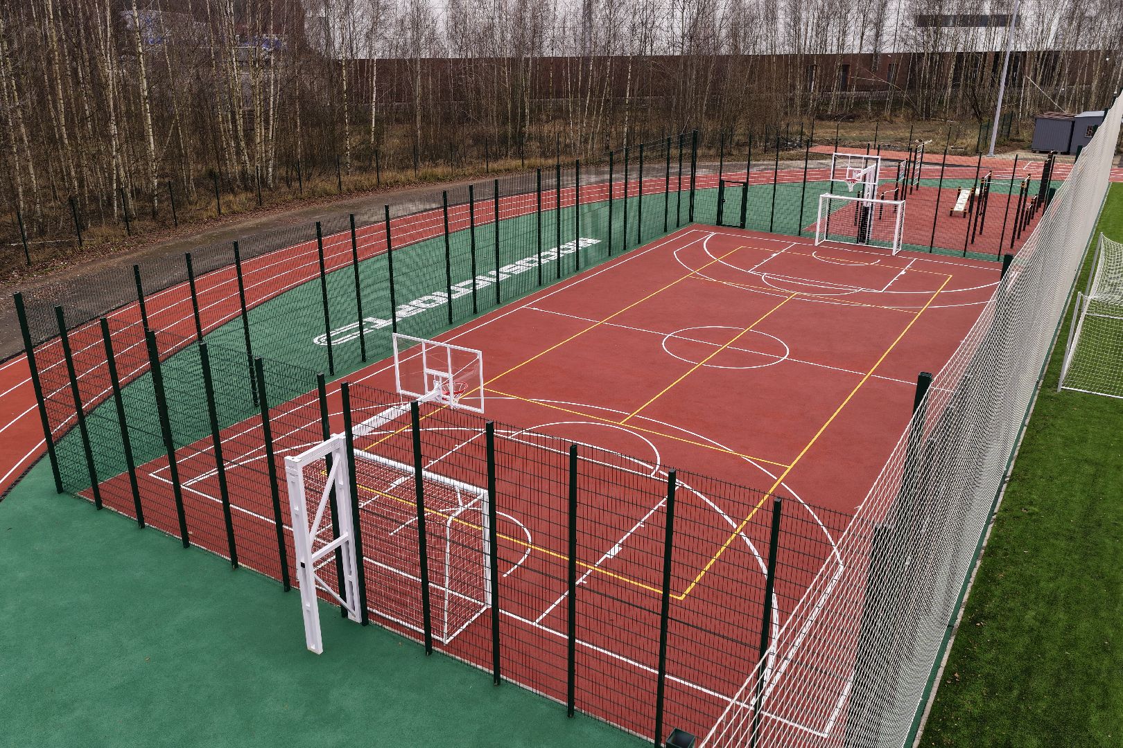 видео с коптера, стадион авангард, спорт в солнечногорске,