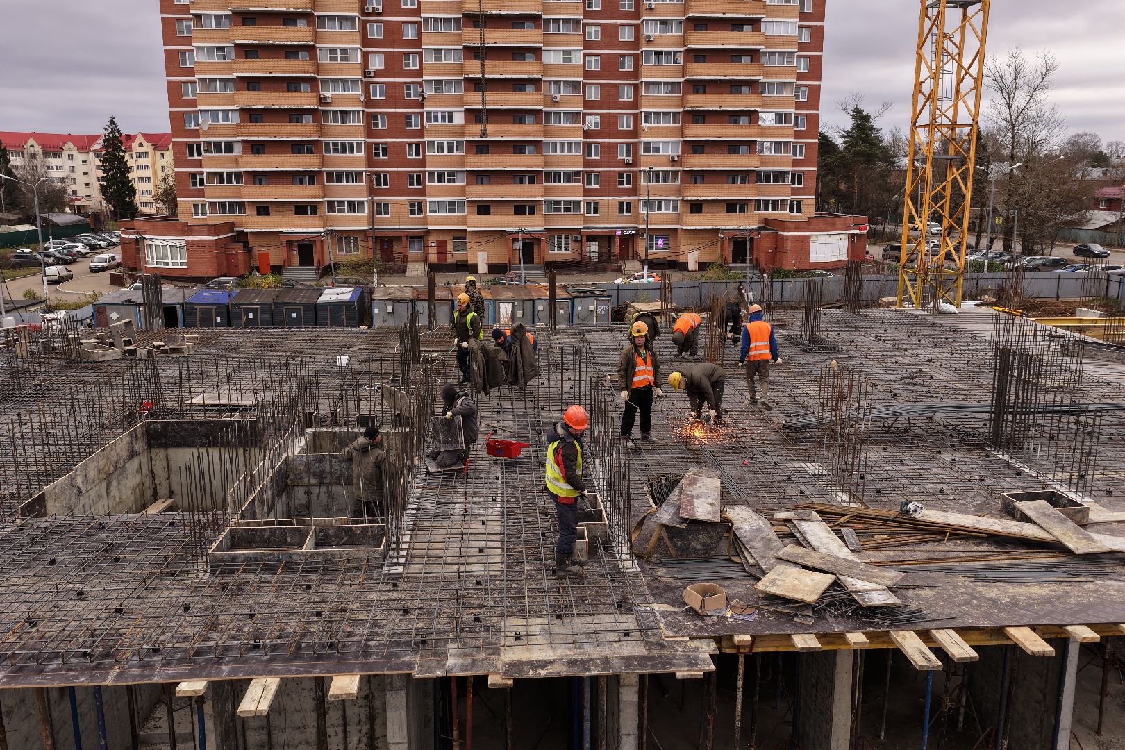 видео с коптера, дом в поварово, дом для переселенцев солнечногорск,