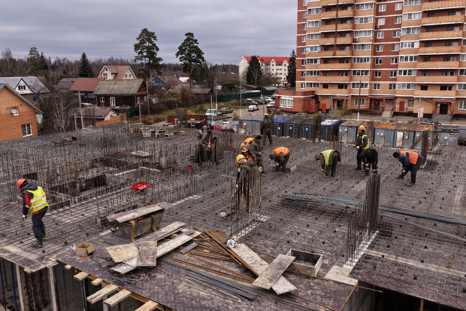 видео с коптера, дом в поварово, дом для переселенцев солнечногорск,