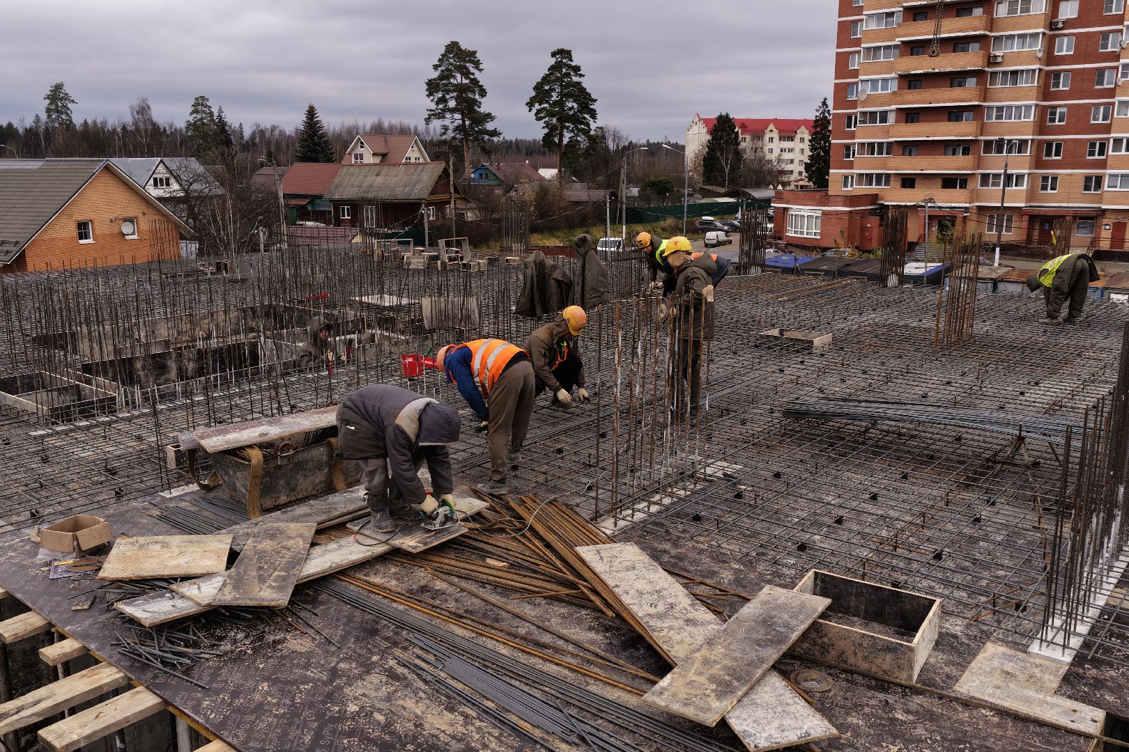 видео с коптера, дом в поварово, дом для переселенцев солнечногорск,