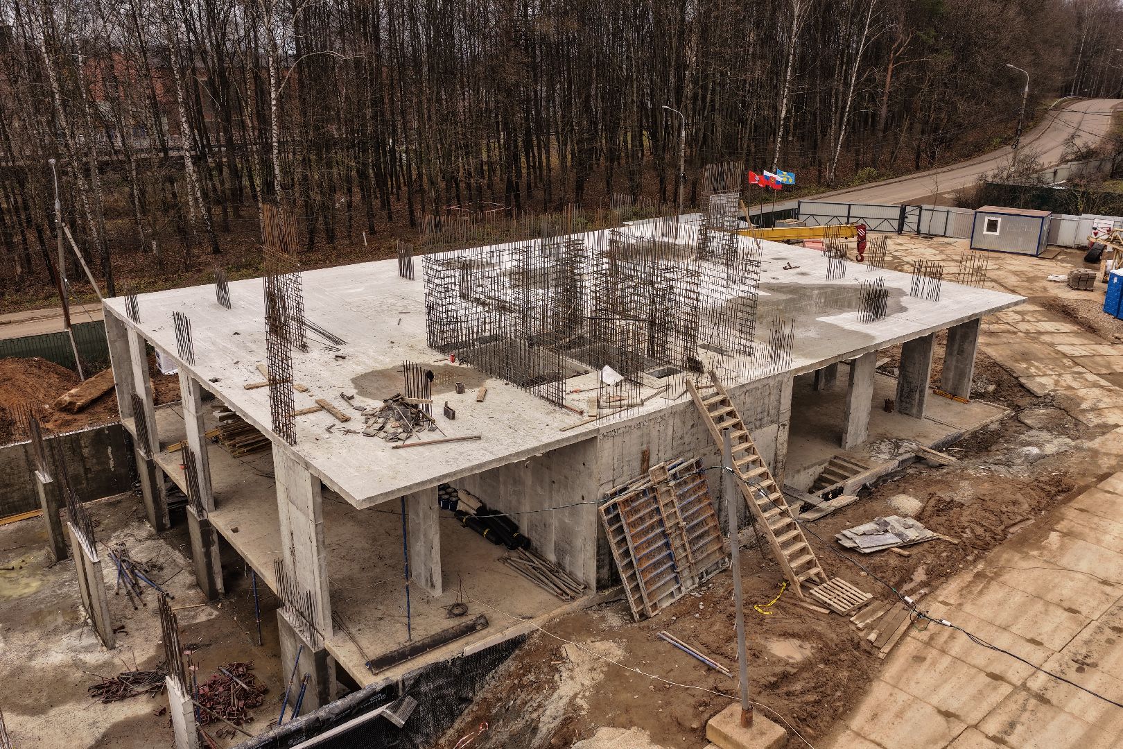 видео с коптера, дом в поварово, дом для переселенцев солнечногорск,