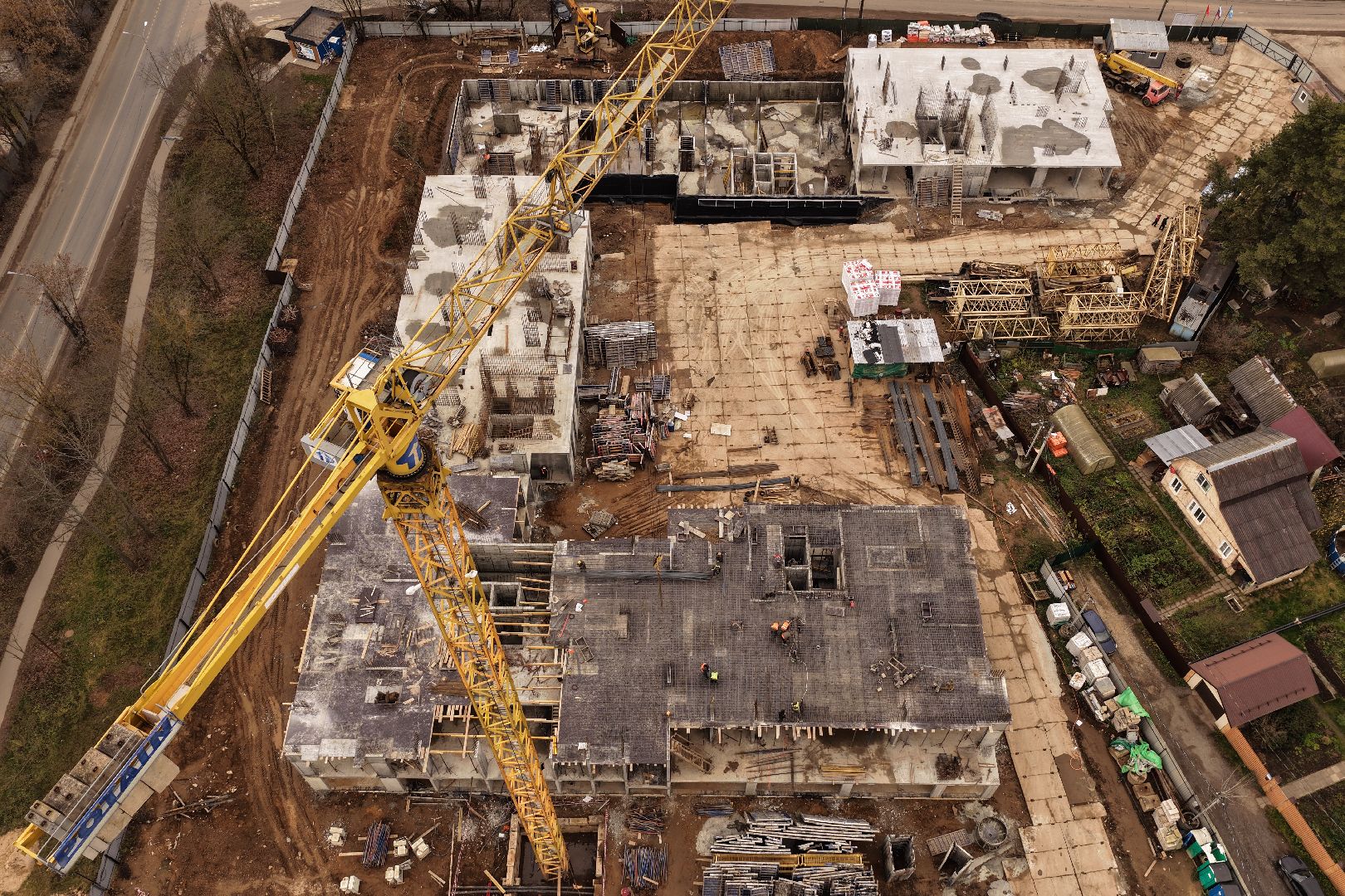 видео с коптера, дом в поварово, дом для переселенцев солнечногорск,