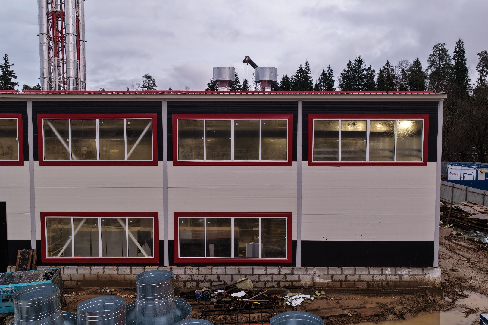 видео с коптера, котельная в солнечногорске, новая котельная,