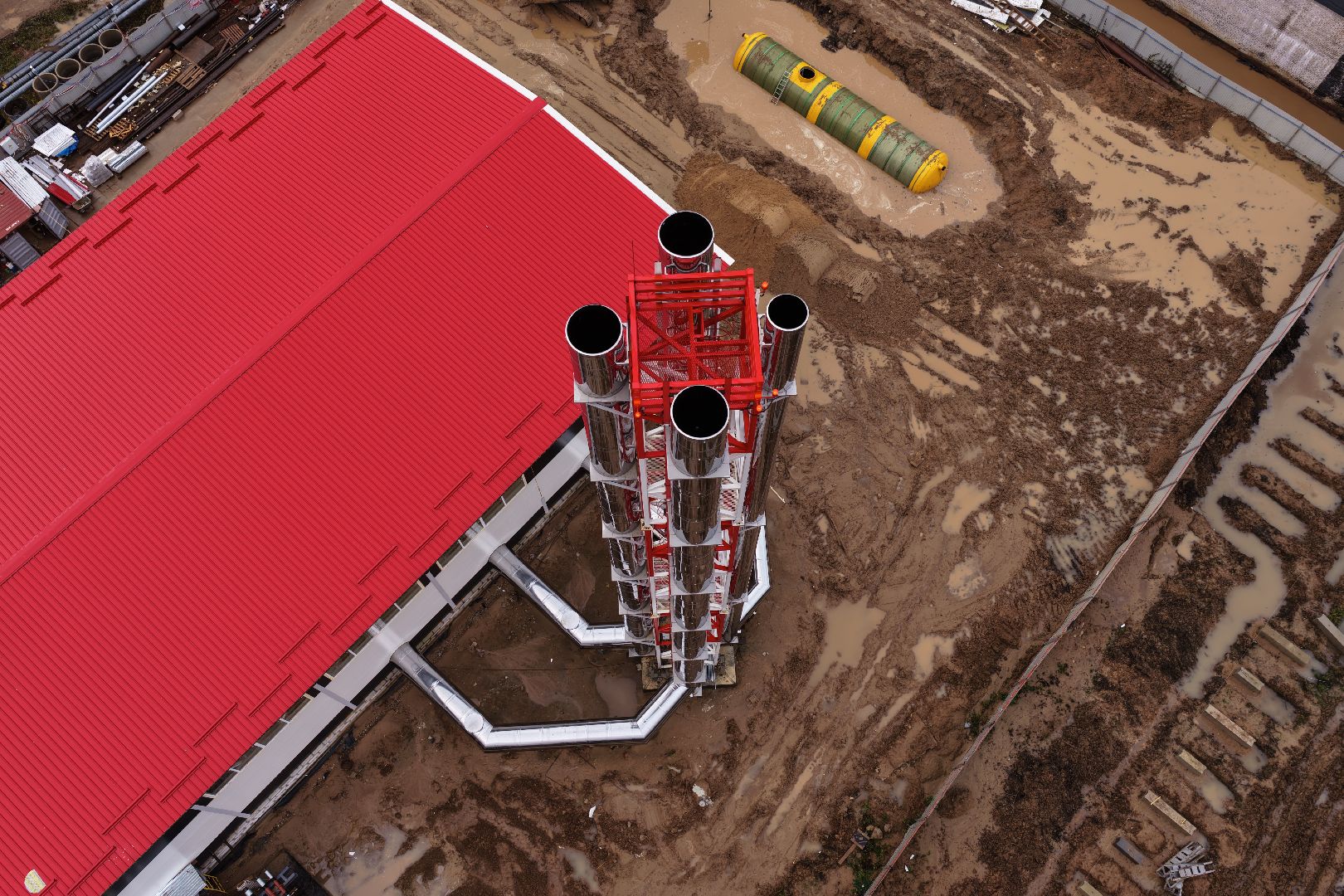 видео с коптера, котельная в солнечногорске, новая котельная,