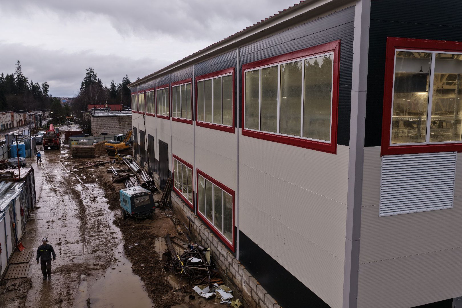 видео с коптера, котельная в солнечногорске, новая котельная,