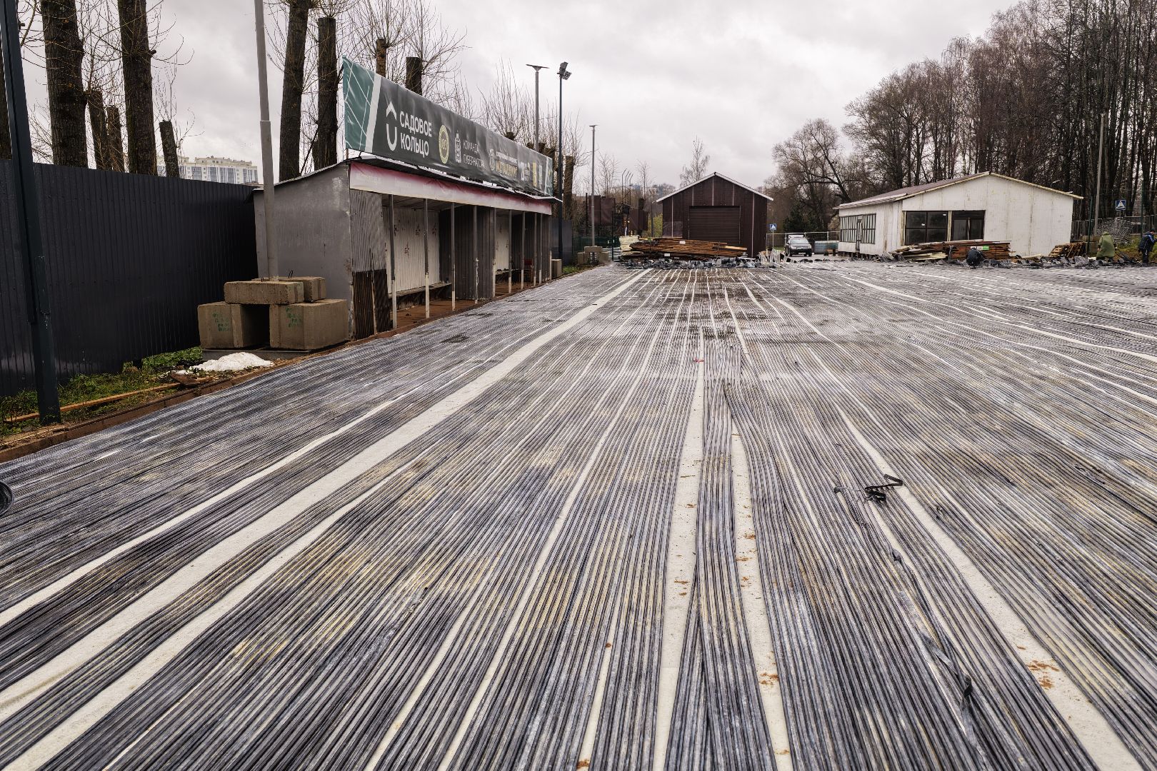 видео с коптера, каток в солнечногорске,зима в подмосковье,