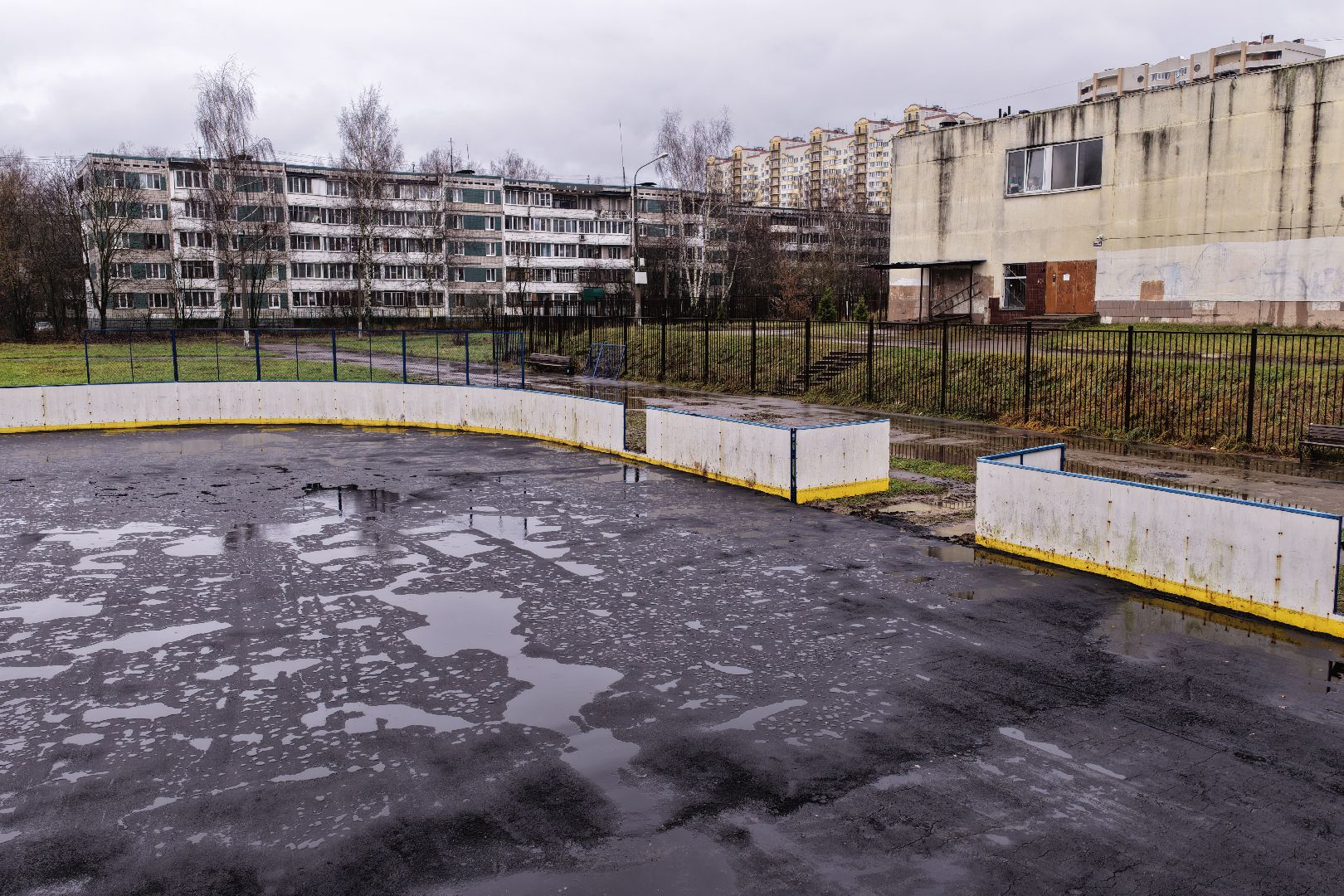 видео с коптера, стадион школы 4 в солнечногорске, ремонт стадиона,