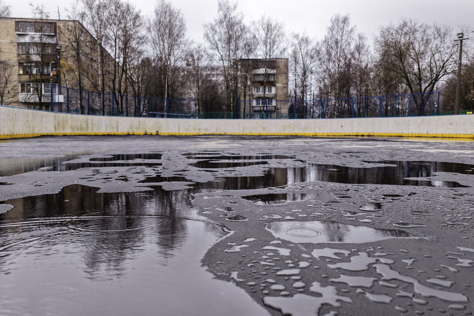 видео с коптера, стадион школы 4 в солнечногорске, ремонт стадиона,