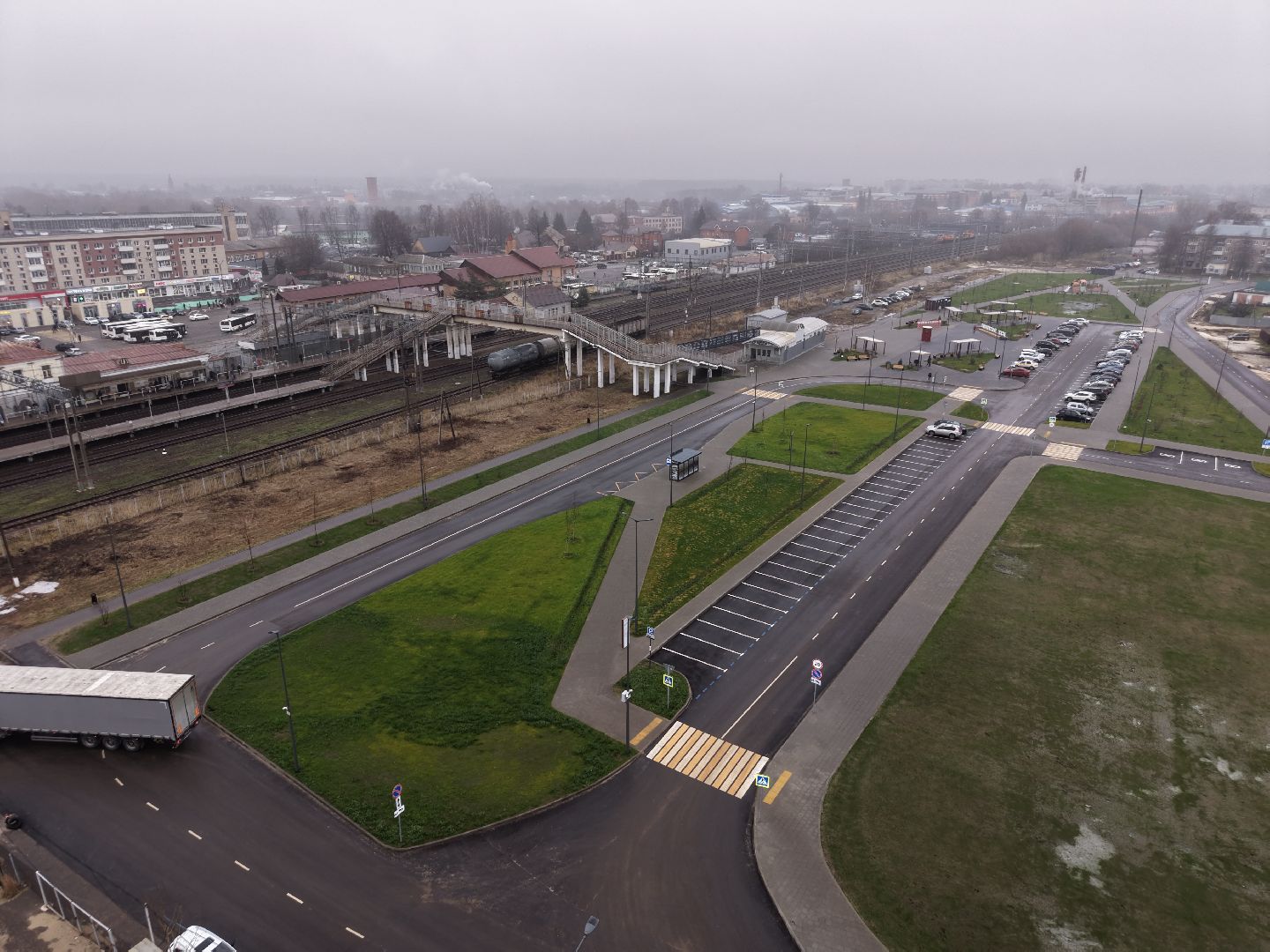 видео с коптера, привокзальная площадь павловский посад, благоустройство в павлово-посадском,