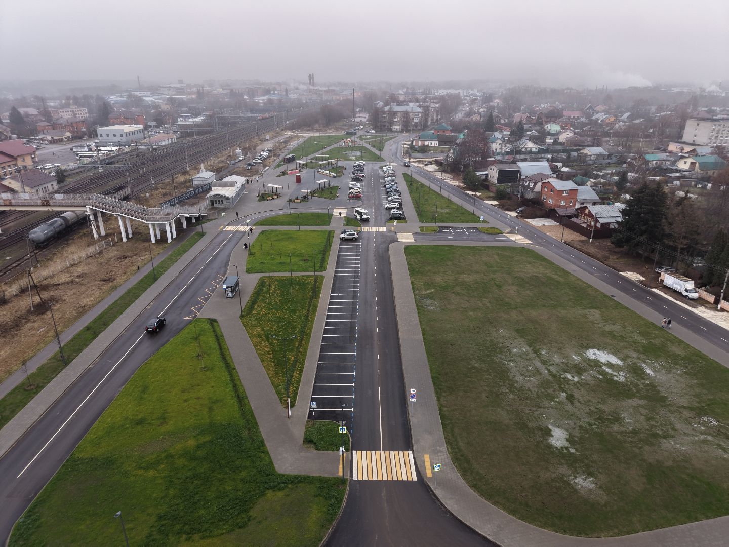 видео с коптера, привокзальная площадь павловский посад, благоустройство в павлово-посадском,