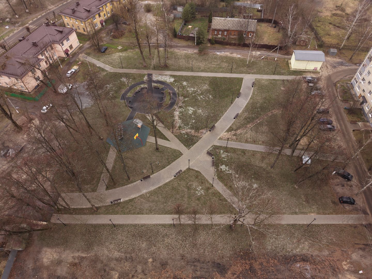 видео с коптера, благоустройство в павлово-посадском, благоустройство в электрогорске,