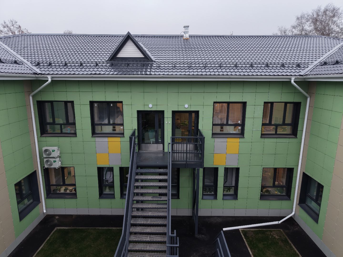 видео с коптера, детский сад 15 павловский посад,