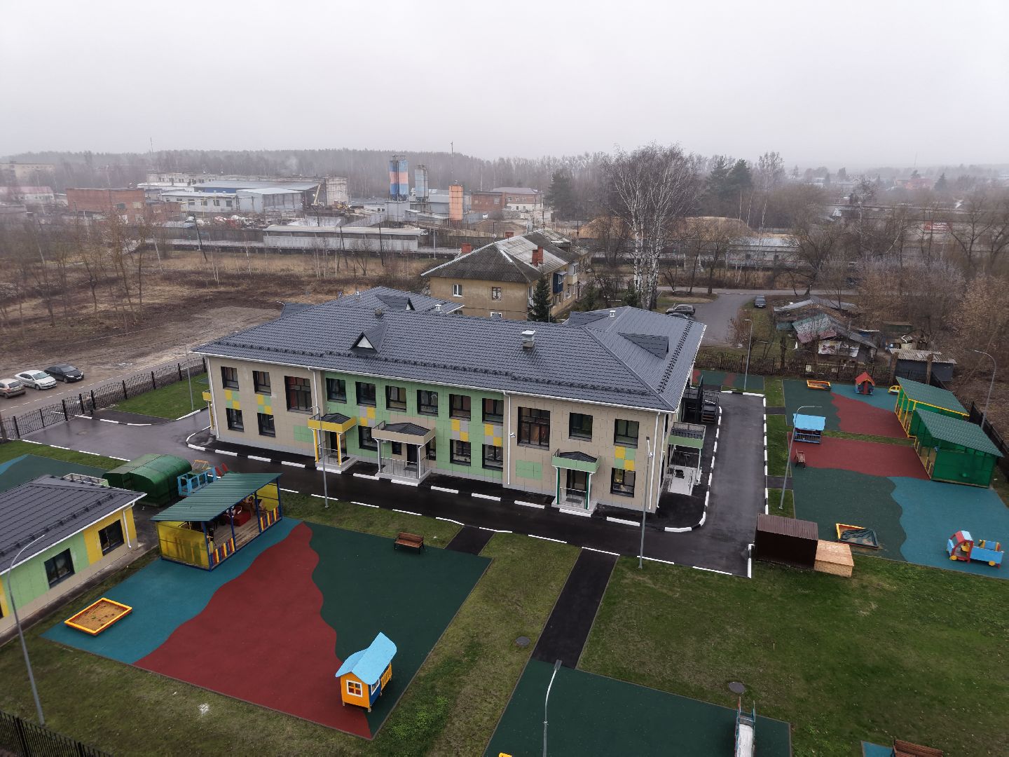 видео с коптера, детский сад 15 павловский посад,