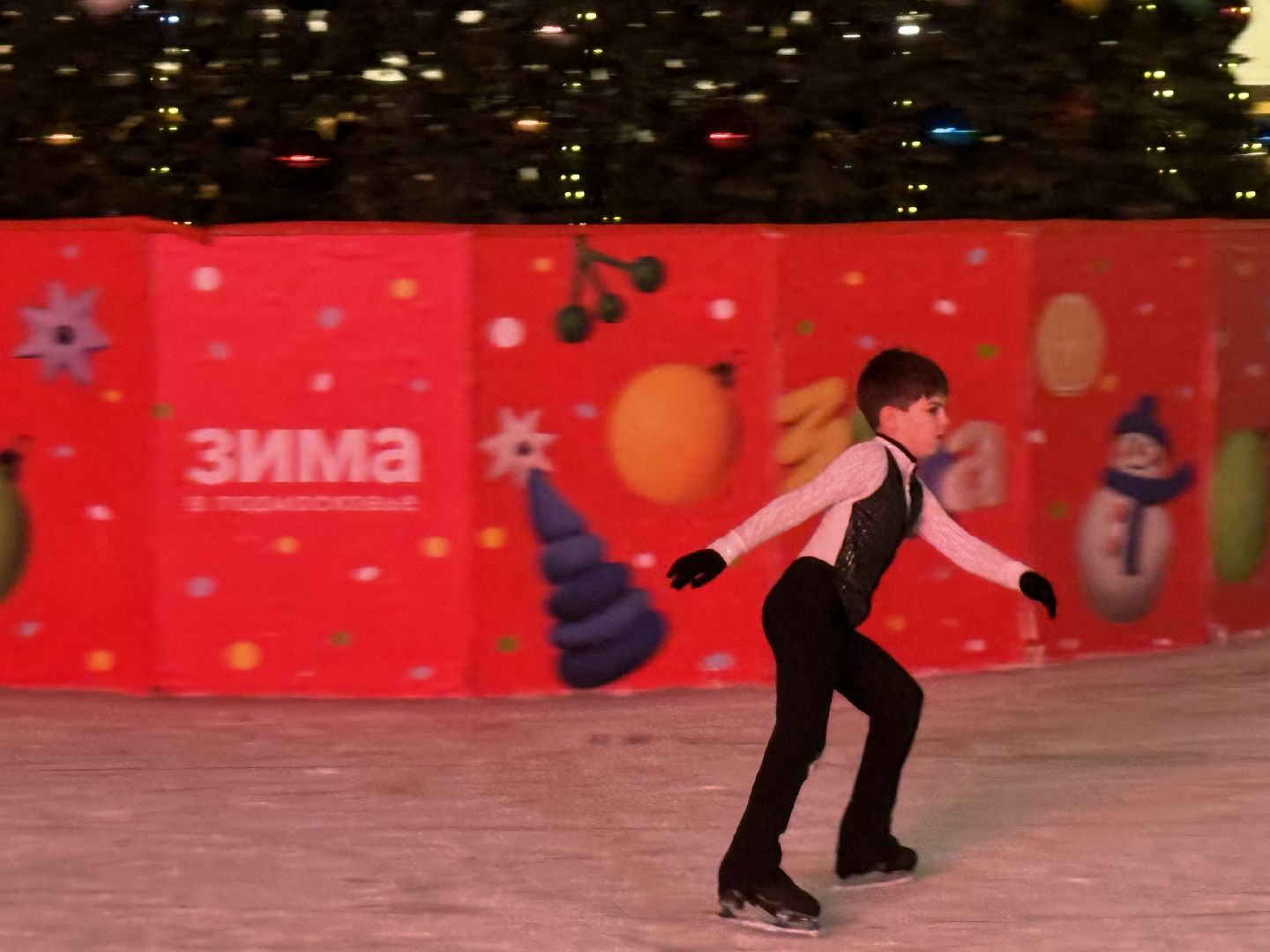 зима в подмосковье, ледовое шоу, фигуристы , ленинский городской округ, открытие катка,