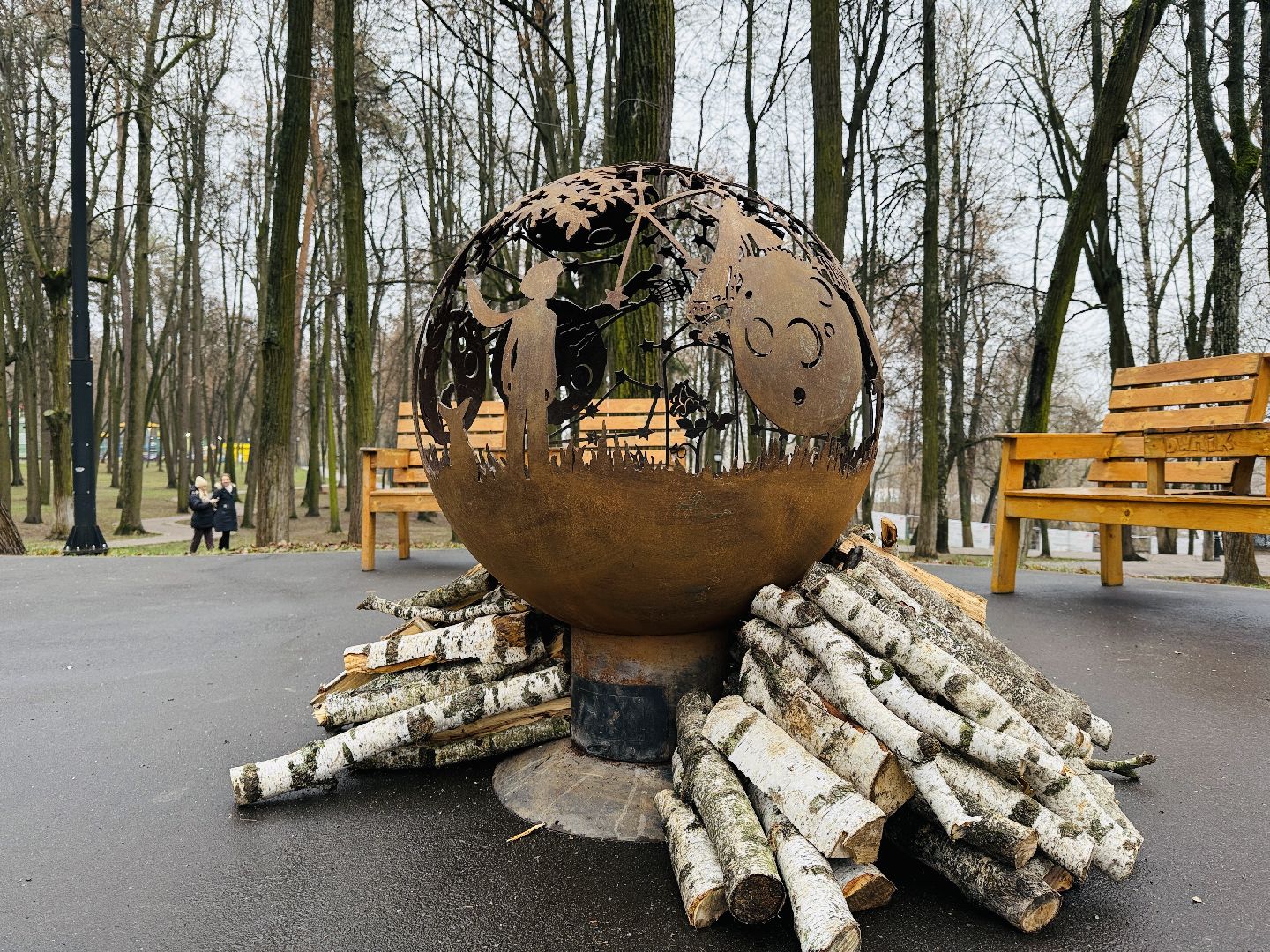 новый год, новогодние украшения, украшение города к новому году, раменское, раменский городской парк,