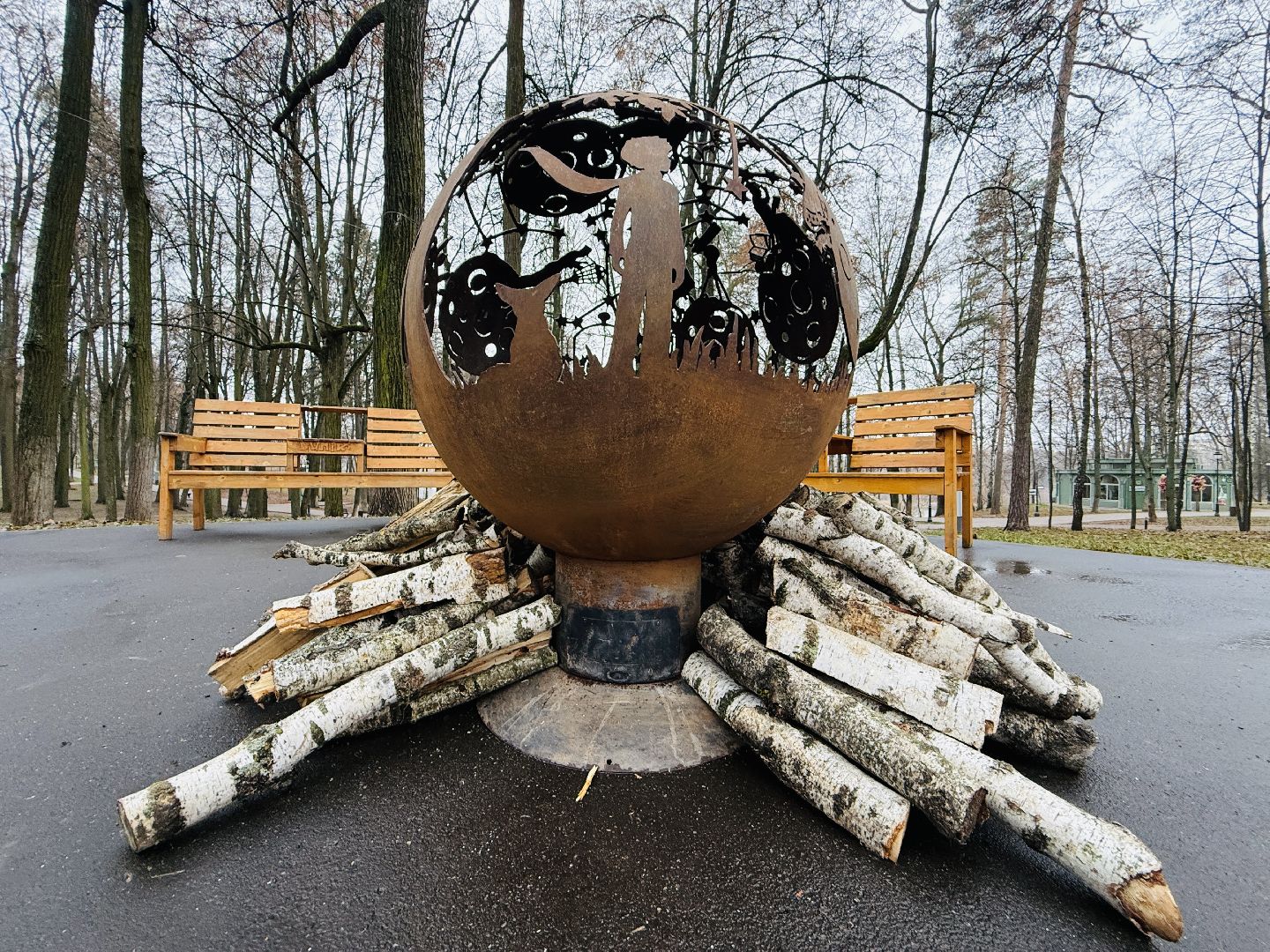 новый год, новогодние украшения, украшение города к новому году, раменское, раменский городской парк,