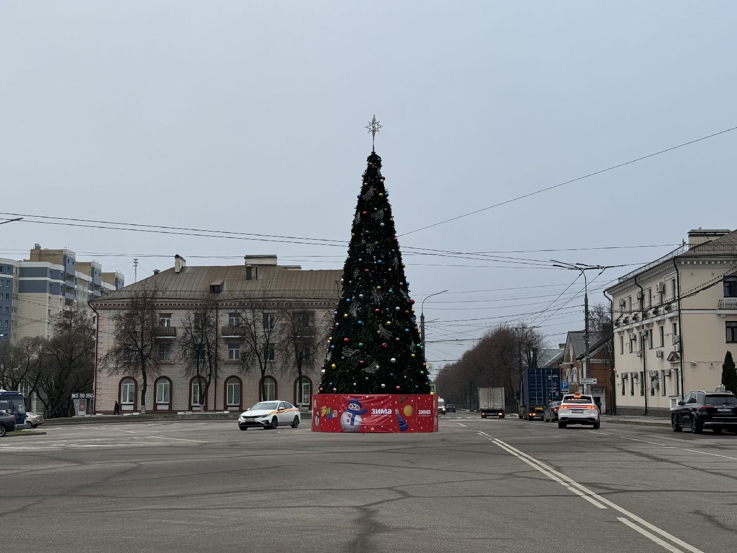 ленинский городской округ, зима в подмосковье, украсили город, новый год,
