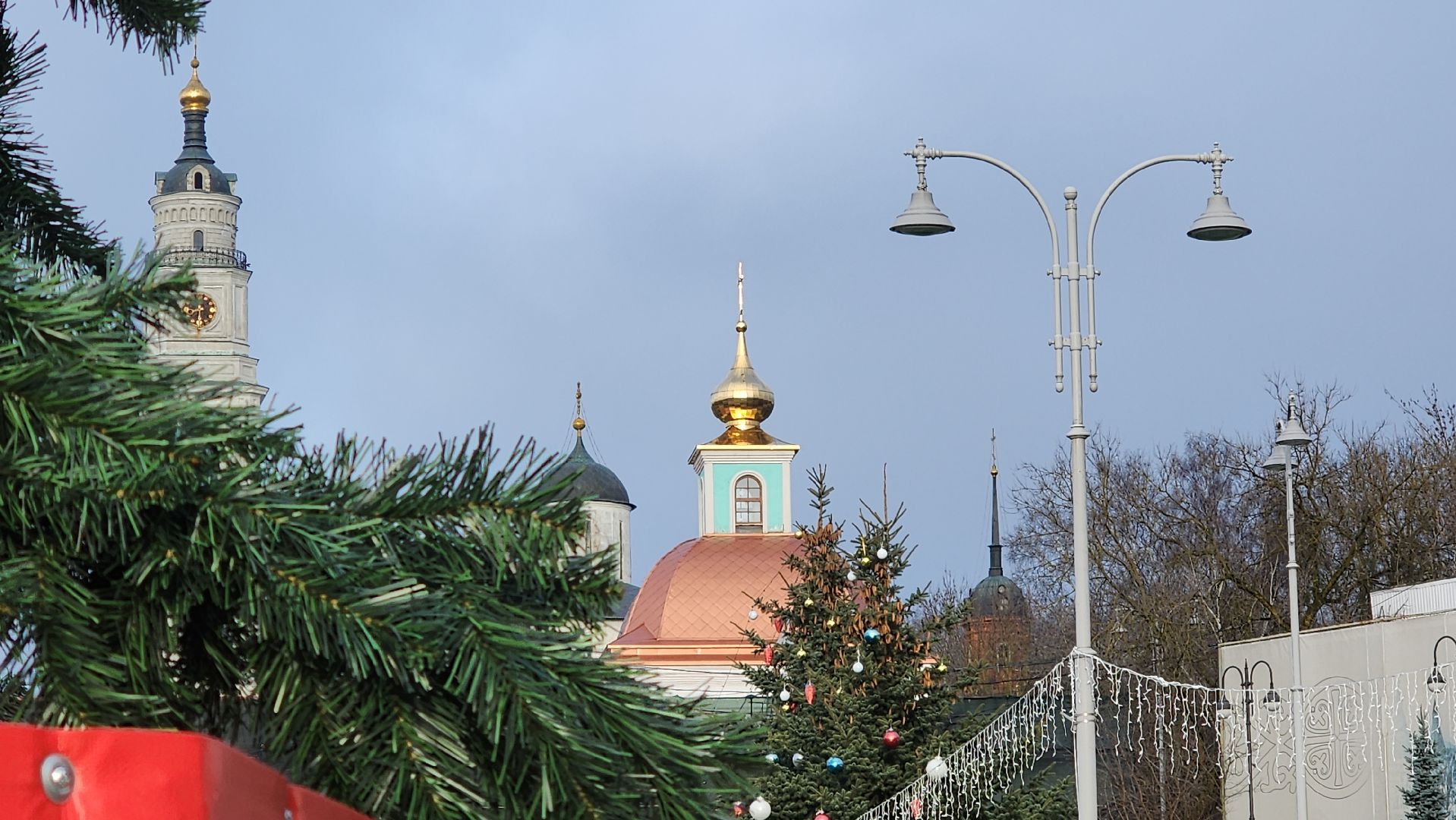 волоколамск, зима в подмомсковье, украшение города,