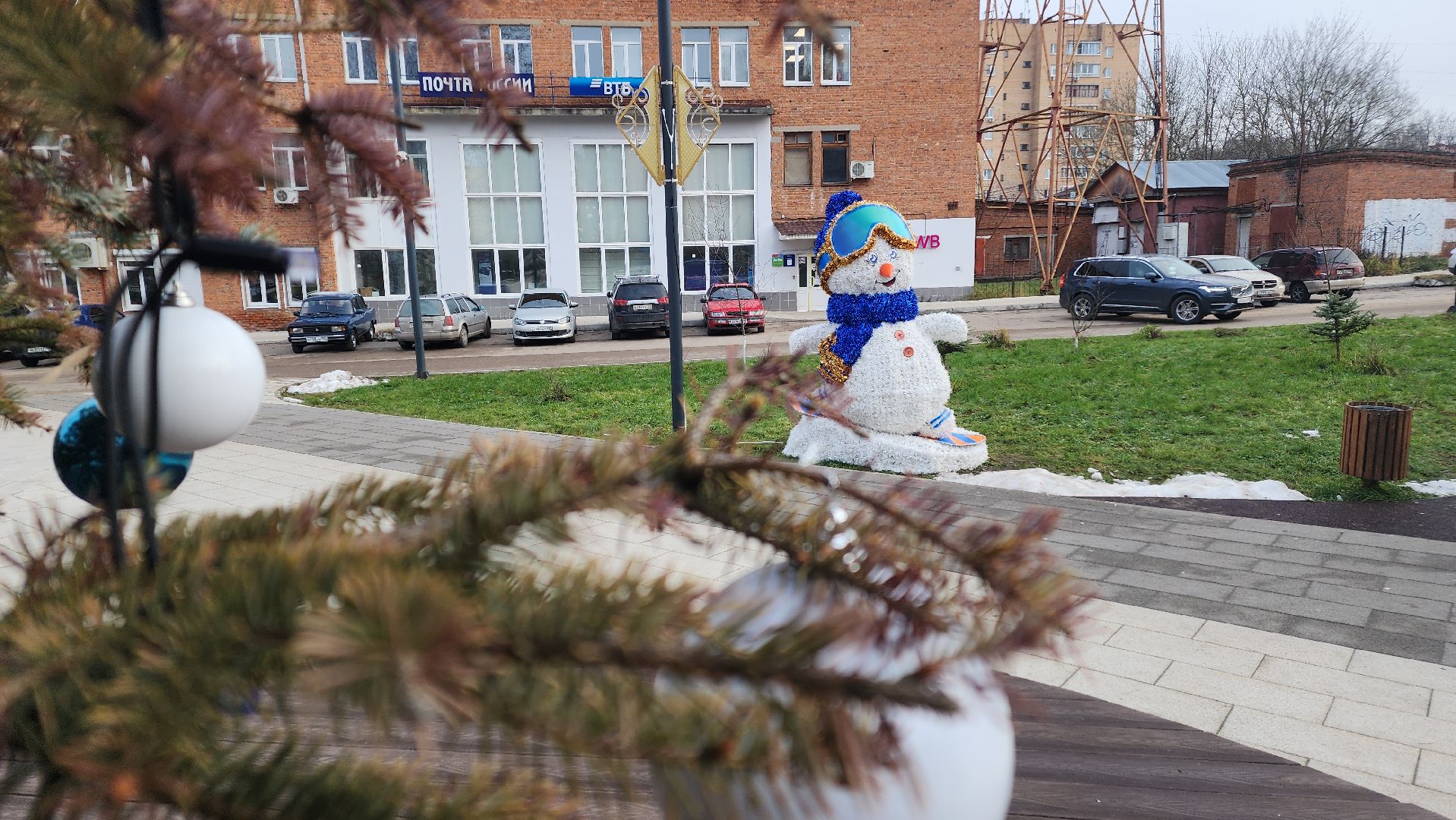 волоколамск, зима в подмомсковье, украшение города,