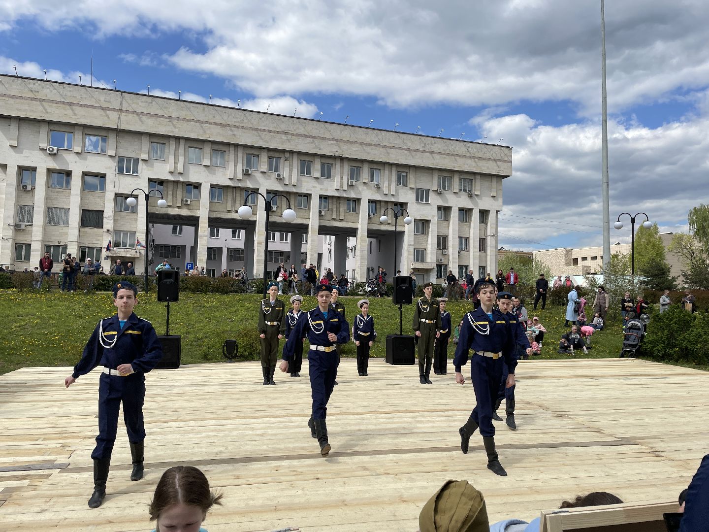 Праздник, парк, люди, 9 мая