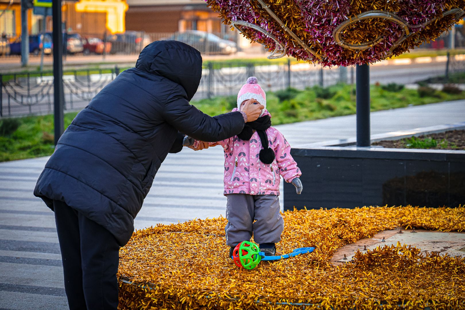 клин, общество, зима в подмомсковье, благоустройство, украшение города к новому году,