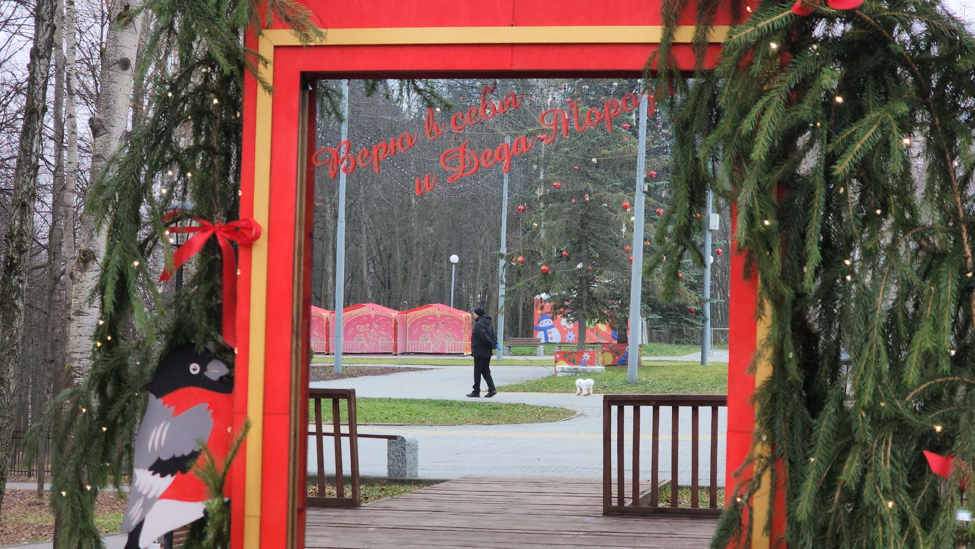 кашира, зимний сезон, парк, украшения, новый год, фотозона,