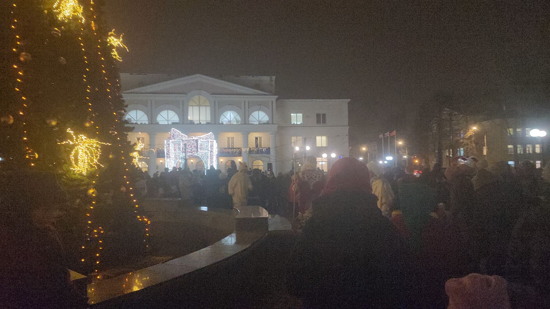 зима в  подмосковье, площадь собина, дк вперед, дтш семья, театр город,
