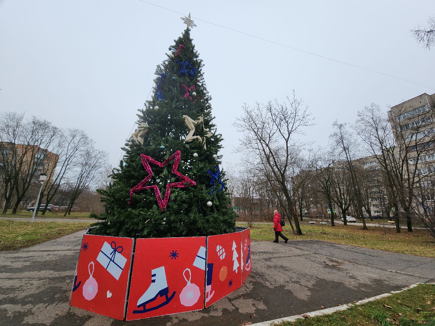 Черноголовка, Новый год, Новогодние елки,