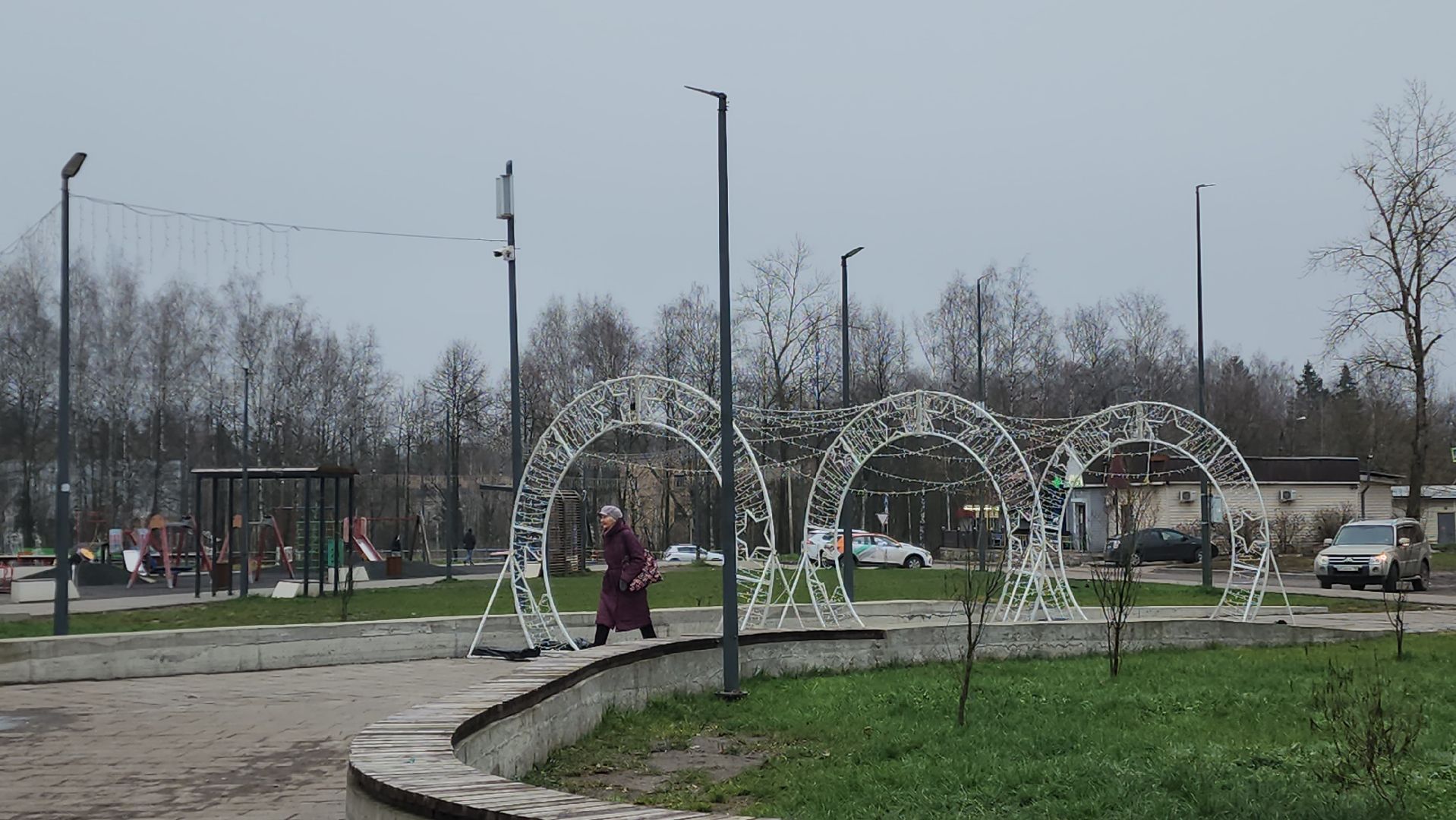 красноармейск, городской округ пушкинский, первый день зимы, новогодние украшения,