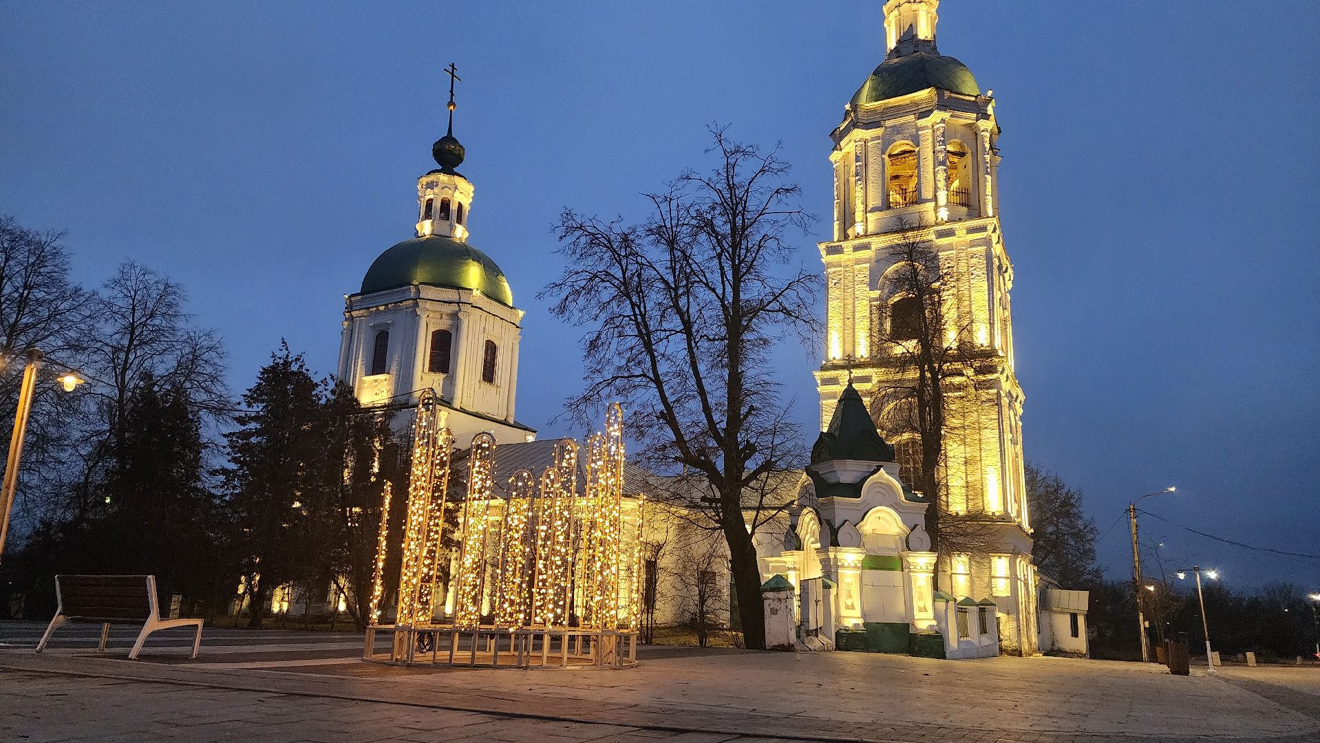 Зарайск, украшение города к новому году, скоро новый год,