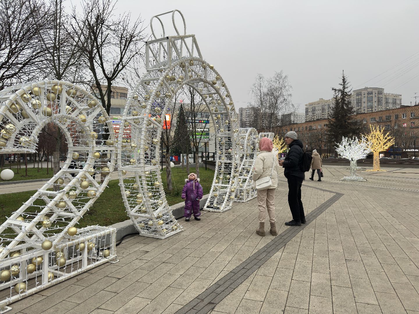 пушкинский городской округ, пушкино, Городские украшения , иллюминация,