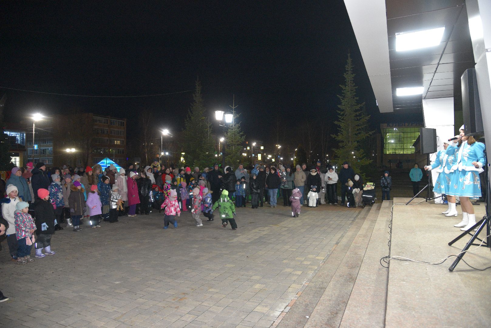 лотошино, новый год, зажжение огней на елке,