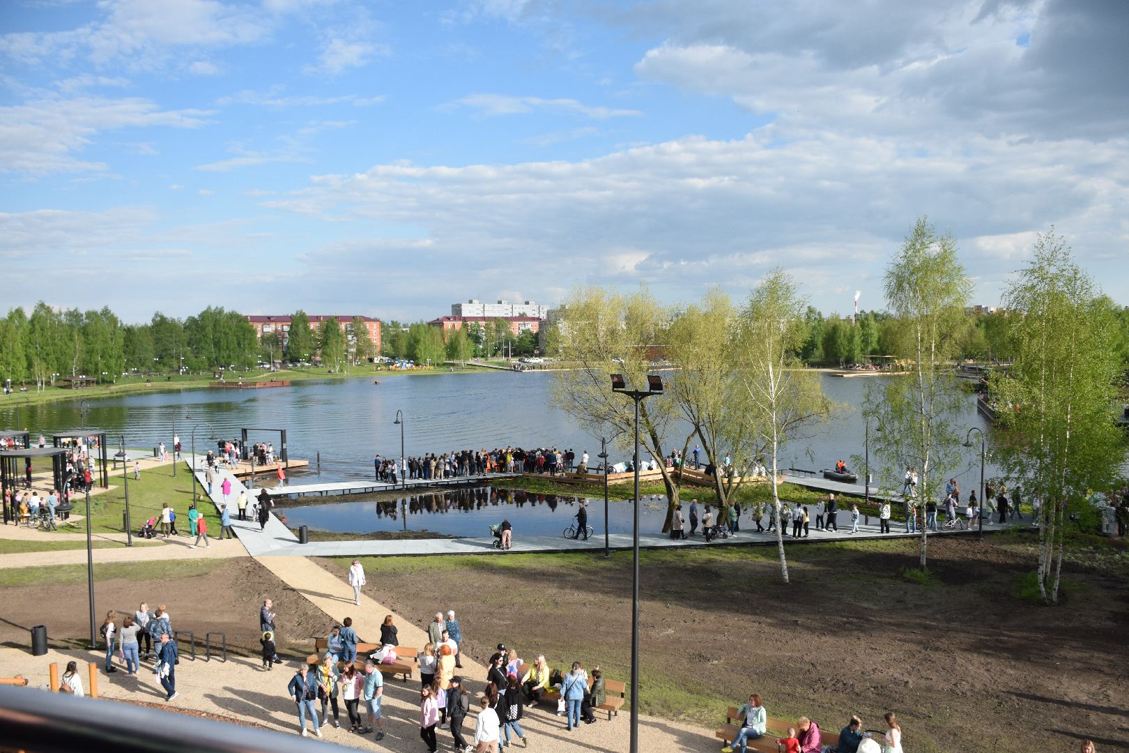 Электрогорск, городской округ Павловский Посад, благоустройство, набережная, сквер