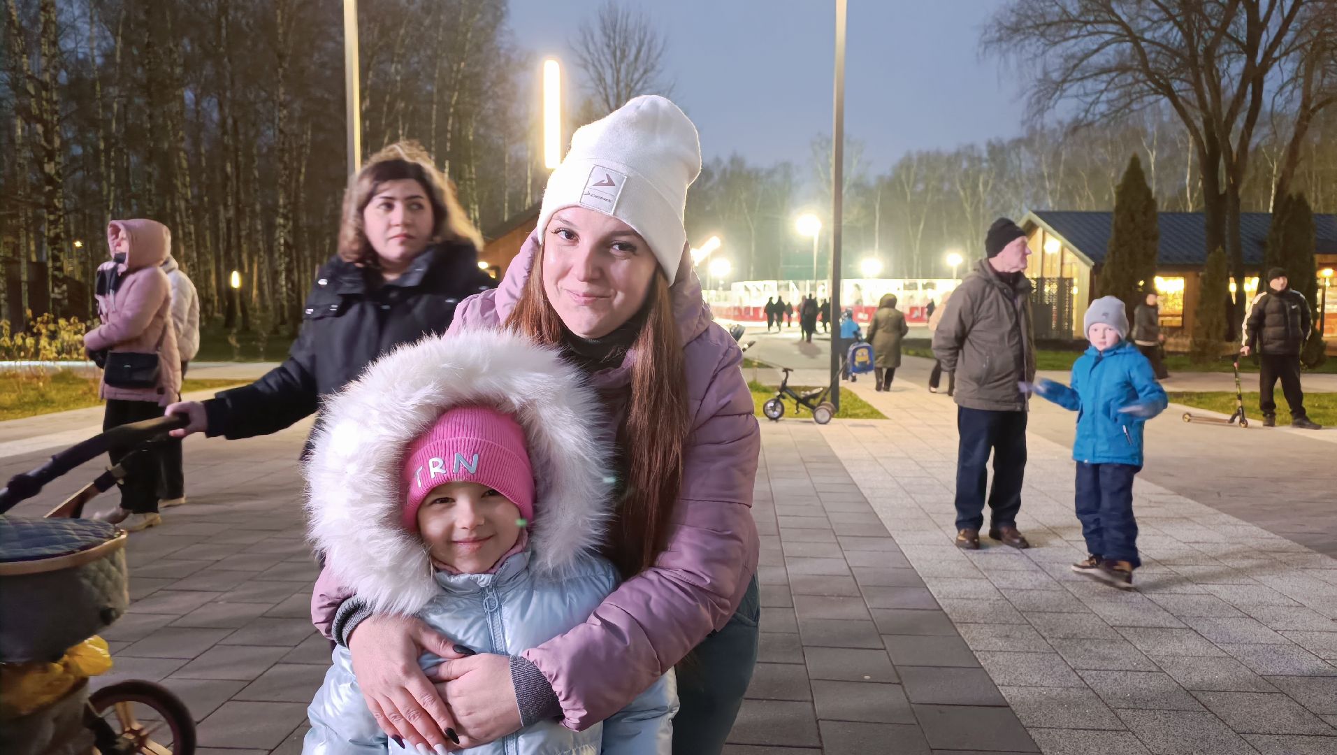 зима в  подмосковье, парк, лобня,