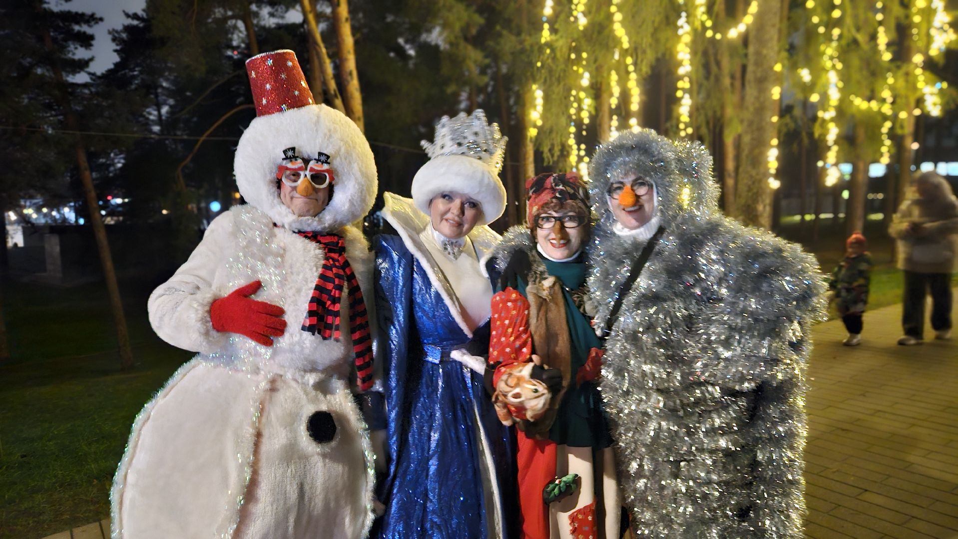 дед мороз, жуковский, парк,