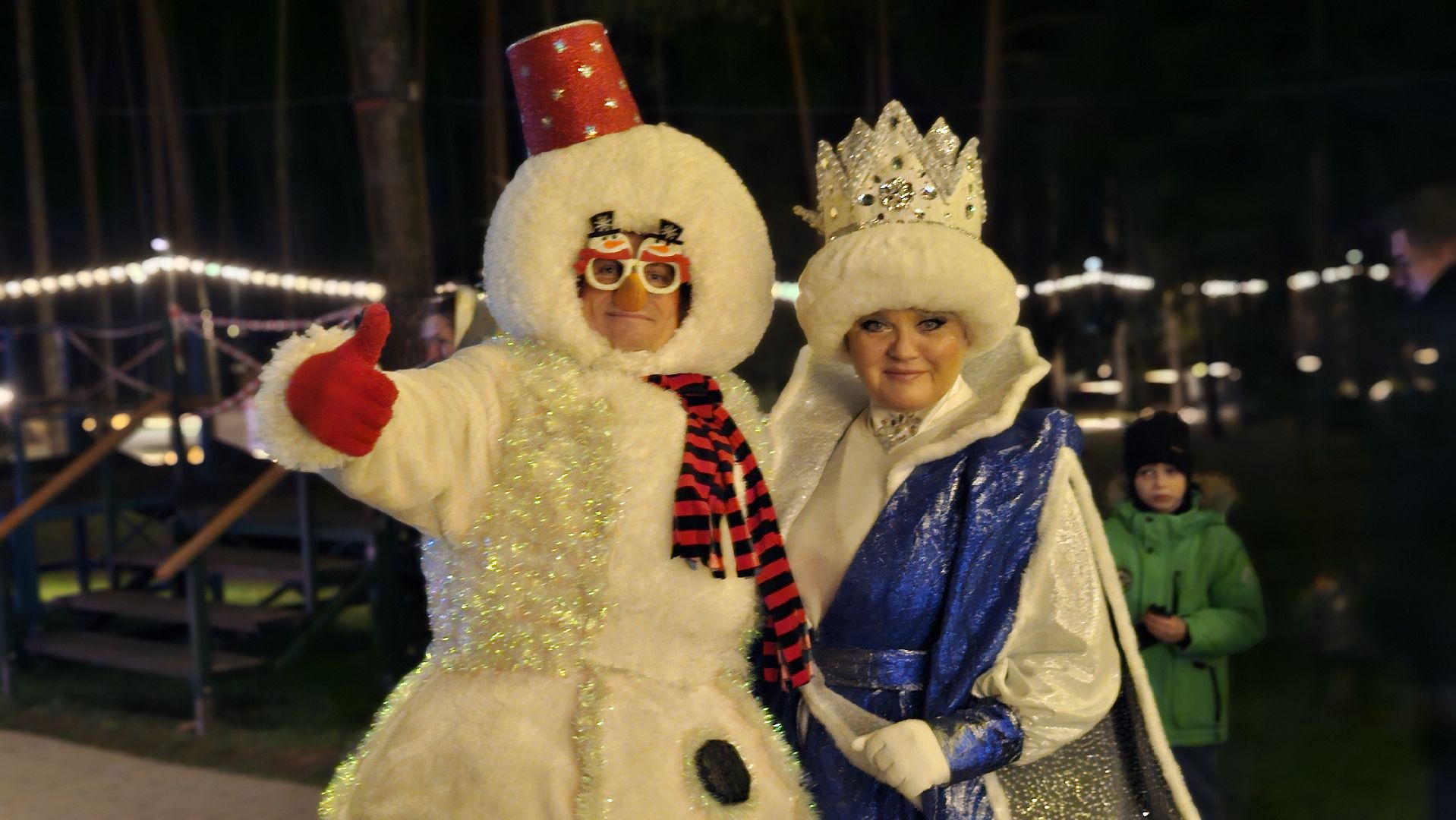 дед мороз, жуковский, парк,