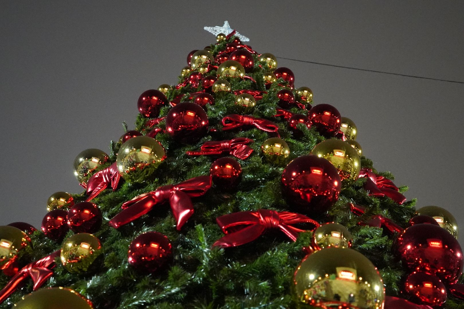 ступино, парк, Дед Мороз, елка,